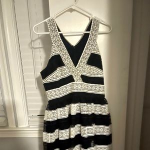 Black and white Kate Spade knee length dress